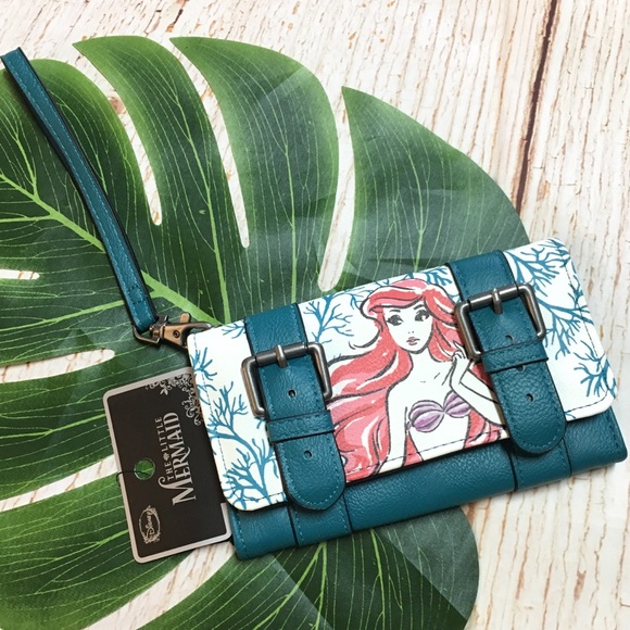 New Disney Loungefly Ariel Mermaid Wallet - Picture 2 of 8